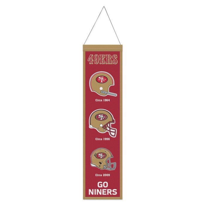 San Francisco 49ERS Heritage Banner – Sports Images & More LLC