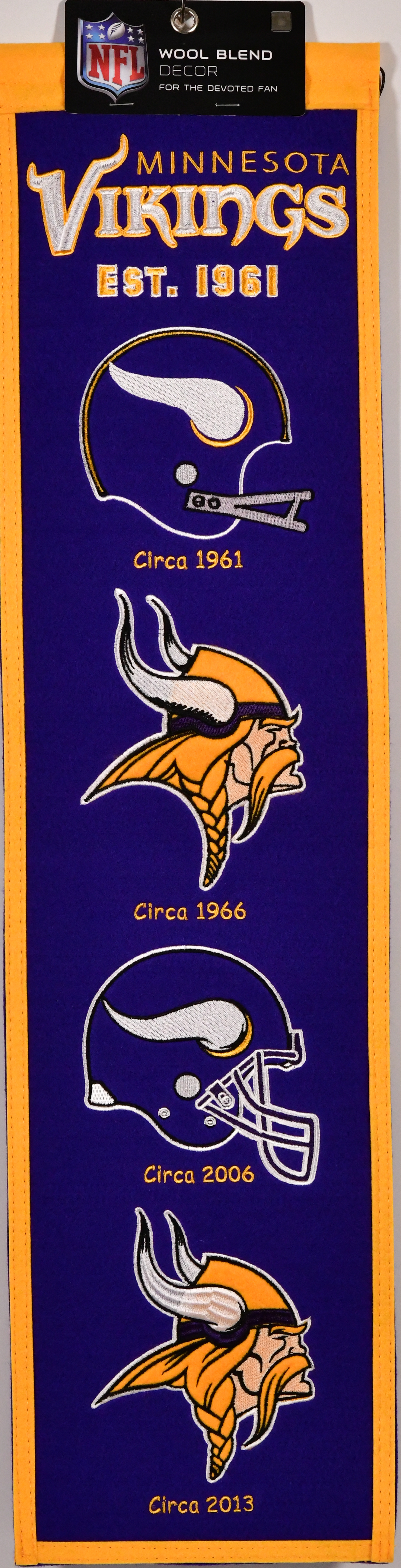 Minnesota Vikings Heritage Banner – Sports Images & More LLC