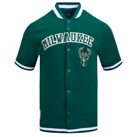 Milwaukee Bucks Green Button Up