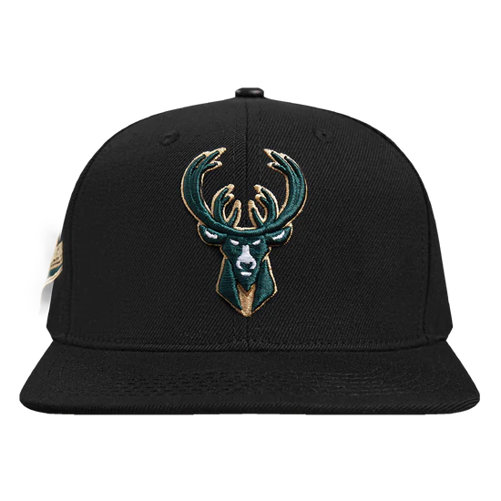 NBA MILWAUKEE BUCKS SCRIPT TAIL WOOL SNAPBACK