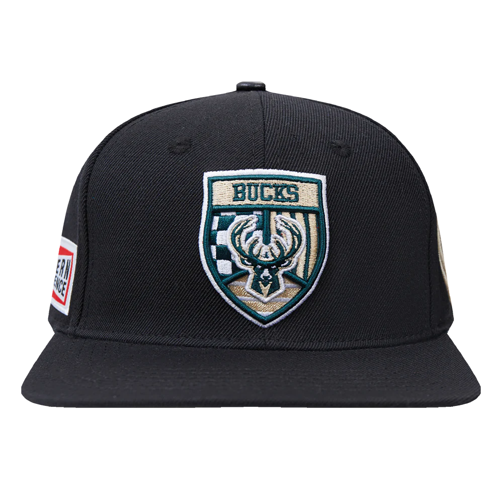 NBA MILWAUKEE BUCKS FAST LANE WOOL SNAPBACK HAT