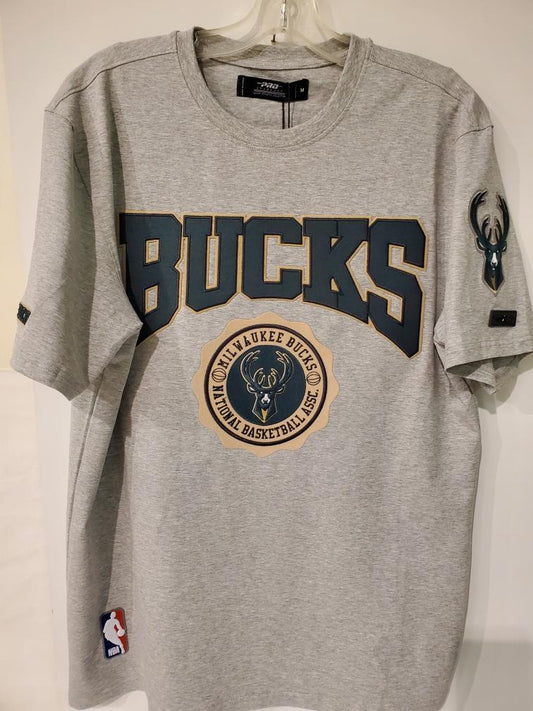 Milwaukee Bucks With Big Letters (Gray)