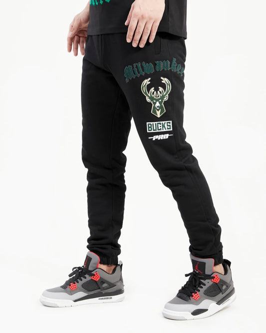 MILWAUKEE BUCKS OLD ENGLISH LOGO SWEATPANT