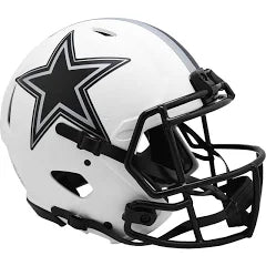 Dallas Cowboy's RIDDELL WHITE LUNAR ECLIPSE MINI FOOTBALL HELMET